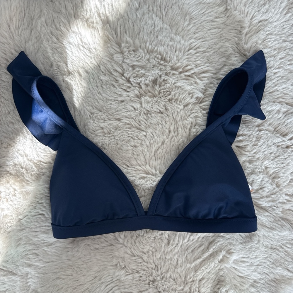 J. Crew Navy Bikini Top
